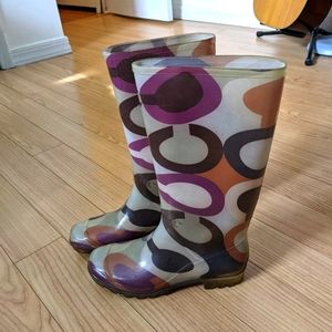 Coach Rain Boots (Size 6)